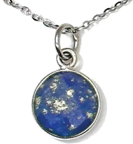 Vista 22 de Collar con colgante redondo, piedras preciosas naturales, labradorita, piedra lunar arcoíris, cristal, cuarzo rosa, amatista, citrino, plata de ley