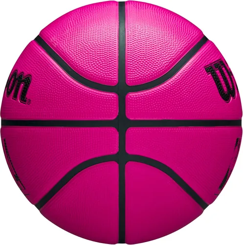 Vista 4 de Wilson NBA DRV Balón de baloncesto para exteriores con bomba - Rosa, Talla 7-29.5