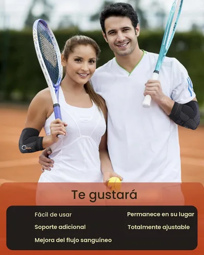 Vista 7 de Codera de soporte para el codo - Manga de compresión con almohadilla de gel para alivio del dolor en el codo de tenista/golfista, artritis Izquierda