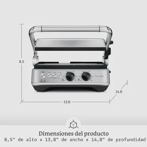 Vista 7 de Breville BGR700BSS - Parrilla de acero inoxidable cepillado