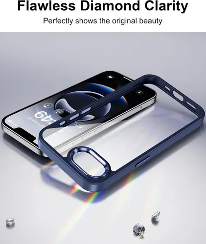 Vista 206 de HOOMIL Funda para iPhone 7 Plus/iPhone 8 Plus de 5.5 Pulgadas, sin amarillamiento, protección contra caídas, cubierta trasera dura transparente