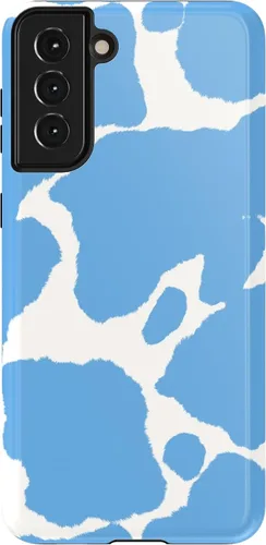 Vista 16 de Casely Funda para Galaxy S21 Here Comes The Sun Colorblock Sunset Diseño protector delgado esencial de doble capa Aquí viene el sol