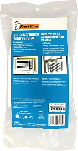 Vista 3 de Frost King AC41WA Sello de Espuma para Aire Acondicionado, Resistente 1-1/2" de Ancho, 1/2" de Grosor, 40" de Largo, Blanco