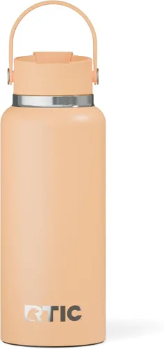 Vista 21 de RTIC - Botella de agua Outback de 32 oz (1 L), con revestimiento de cerámica, aislada, de acero inoxidable, doble pared con aislamiento al vacío