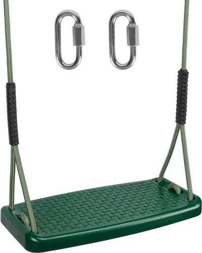 Vista 10 de Asiento de columpio resistente, columpio para niños pequeños y asiento de columpio plano antideslizante con cuerdas ajustables, accesorios
