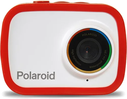 Vista 11 de Polaroid Cámara de acción WiFi de doble pantalla 4K 18mp, cámara Polaroid deportiva impermeable con batería recargable integrada y accesorios