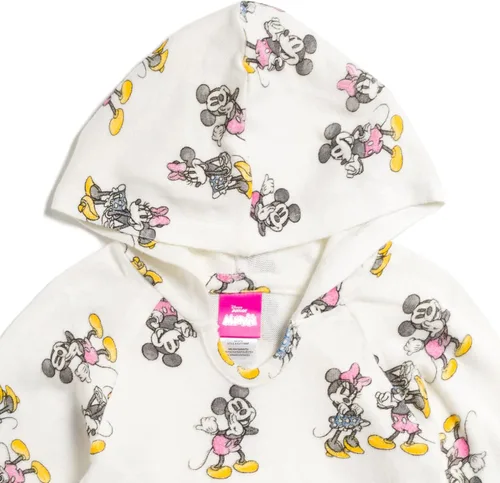 Vista 4 de Disney Mickey Mouse Minnie Mouse - Sudadera con capucha para niñas recién nacidas a niños pequeños