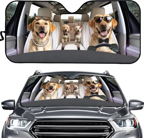 Vista 37 de SEANATIVE Parasol divertido para parabrisas de automóvil, protección contra rayos UV, protector de ventana delantera, diseño de ojos enojados