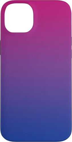 Vista 15 de Funda degradada con diseño de bandera de Bisexual Pride para iPhone 17, color rosa, morado, azul