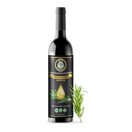 Vista 15 de M.G. PAPPAS Aceite de oliva extra virgen infundido con albahaca rico en polifenoles - Aceite de oliva griego prensado en frío y sin filtrar - Alto