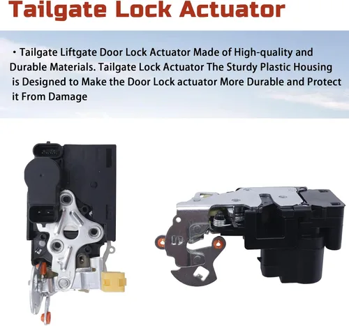 Vista 3 de Actuador de pestillo de cerradura de puerta trasera para puerta elevadora, compatible con Buick Rainier Chevy Trailblazer Envoy Ascender Bravada