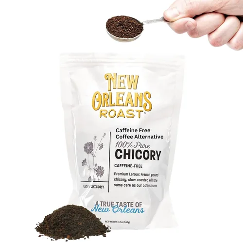 Vista 11 de New Orleans Roast Pure French achicory - Bolsa de 5 libras (paquete de 1) – Alternativa al café, sin ácidos, sin cafeína, tostado oscuro, prepara