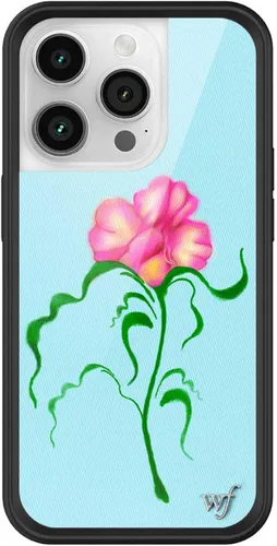 Vista 30 de Wildflower Carcasas – Compatible con iPhone 14 Pro Protector negro parachoques, certificado de prueba de caída de 6.5 pies, propiedad de mujeres
