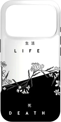 Vista 30 de Life Death Flowers - Funda de regalo japonesa minimalista con luz oscura para iPhone 17