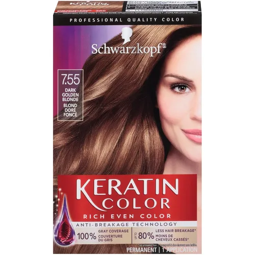 Vista 14 de Schwarzkopf Keratin Color - Crema permanente para el cabello, 4.5 castaño dorado medio