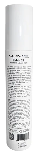 Vista 7 de ReNu21 Nano Repair - Máscara sin enjuague Tratamiento de mascarilla capilar sin enjuague para reparar el cabello seco o dañado Crecimiento