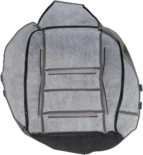 Vista 7 de SecosAutoparts Funda de cuero de repuesto para asiento delantero del lado del conductor, color negro, compatible con Ford F-250 F-350 F-450 F-550