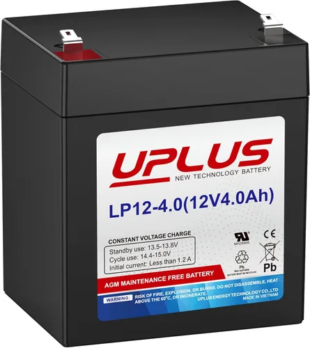 Vista 10 de UPLUS - Batería AGM recargable de 12 voltios y 9 Ah, batería LP12-9 SLA con terminales F2, reemplaza baterías de 12 V 7 Ah 8 AH aptas para APC UPS