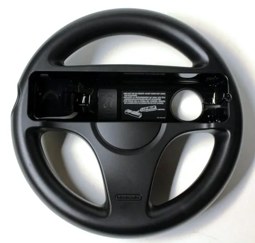 Vista 2 de Official Nintendo Wii Wheel - Black (Renewed)