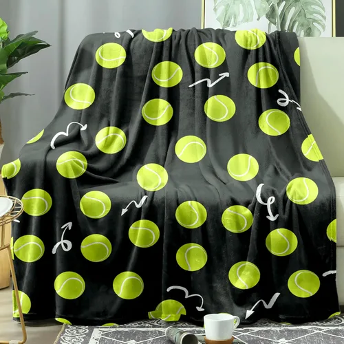 Vista 13 de Sviuse Manta de béisbol con estampado de bolas de béisbol, regalos para niños y adultos, artículos deportivos para amantes del sóftbol, manta suave