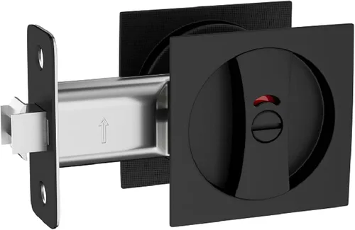 Vista 14 de Lethato Hardware de bolsillo para puerta, cerradura de puerta de bolsillo con indicadores, pestillo de puerta de bolsillo, puerta de bolsillo