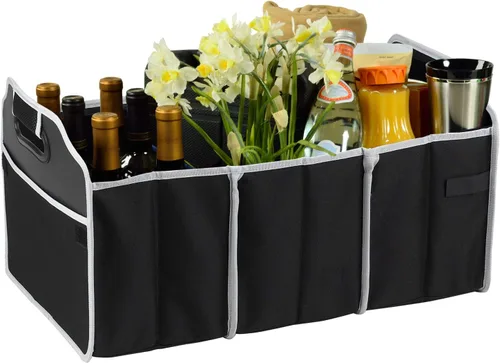 Vista 4 de Picnic at Ascot Organizador plegable para maletero de 3 secciones, diseñado y aprobado de calidad en los Estados Unidos