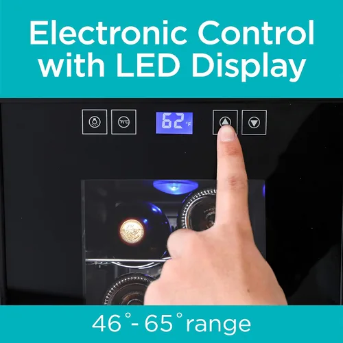 Vista 3 de BLACK+DECKER BD60026 Bodega con pantalla LED (capacidad de 8 botellas)