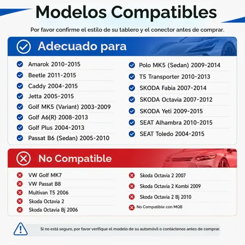 Vista 6 de [Actualización] YZKONG - Estéreo de coche compatible con VW Passat Golf MK5 Jetta Caddy EOS Tiguan con Carplay inalámbrico Android Auto IPS pantalla
