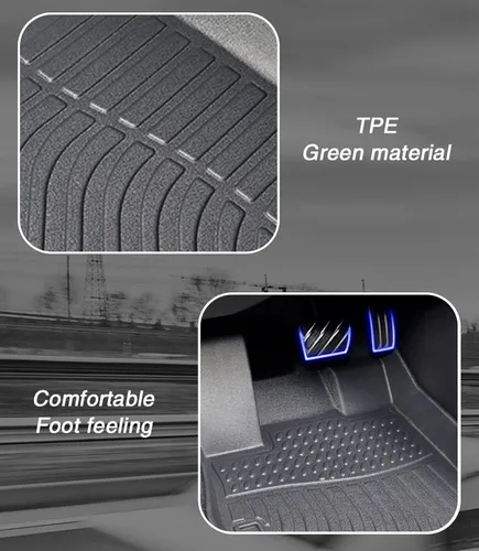 Vista 9 de Alfombrillas para Suelo de Coche Forros de Repuesto para Ford Bronco Sport 4 Puertas 2021-2025 Duraderas Sin Olor Ajuste Personalizado Delanteras