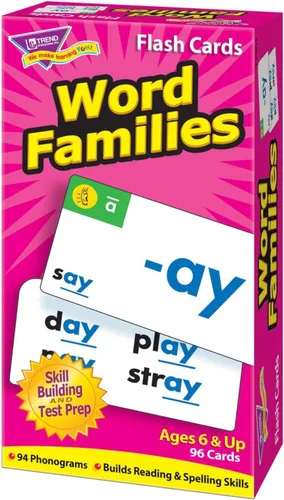 Vista 4 de Trend Enterprises Word Families Skill Drill Flash Cards, 96 tarjetas