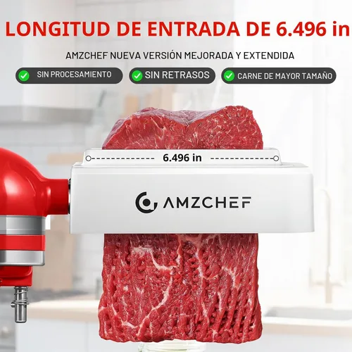 Vista 2 de Accesorio para ablandador de carne para batidoras de pie, color blanco
