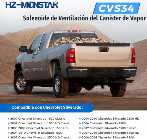 Vista 3 de Evap - Conjunto de válvula electromagnética de ventilación compatible con Chevy Compatible with 2004-2010 Chevy Silverado GMC Sierra Chevy