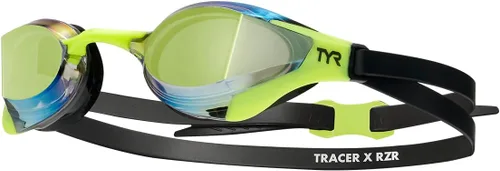 Vista 12 de TYR Tracer-X RZR Racing - Gafas de natación competitivas de perfil ultra bajo, antiniebla, visión periférica amplia Ultra-Low Profile Frame