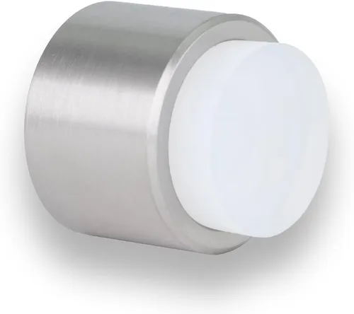 Vista 16 de EVI - Topes de puerta Tope de manija de puerta blanco – Adhesivo y cierre de tornillo – Caucho protector – Tope de puerta de pared de 1.1 x 1.1