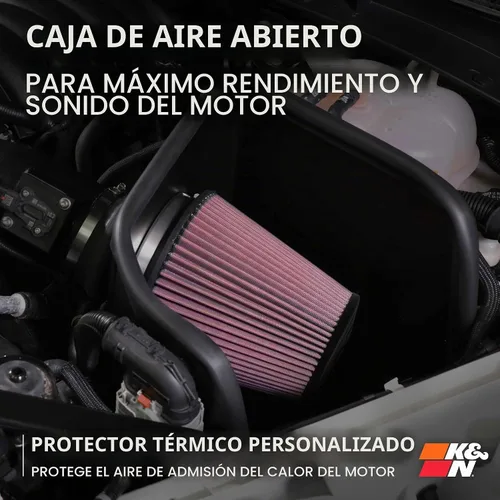 Vista 6 de Sistema de admisión de aire frío de alto rendimiento K&N, con filtro