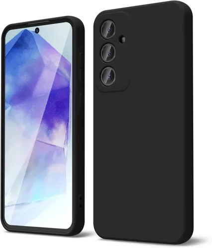 Vista 245 de oakxco Funda para teléfono Samsung Galaxy A12 con agarre de silicona líquida, linda delgada fina suave cubierta de gel de goma TPU lisa para mujeres