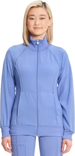 Vista 21 de Infinity by Cherokee 2391A - Chaquetas médicas con cremallera frontal para mujer, tela elástica en 4 direcciones