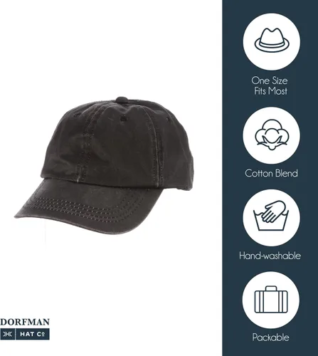 Vista 5 de Dorfman Hat Co. - Gorra de algodón para hombre