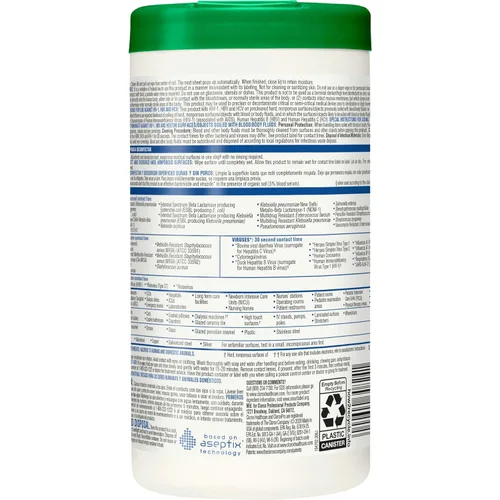 Vista 10 de Toallitas limpiadoras orgánicas con peróxido de hidrógeno Clorox Saalfeld tamaño L: 6.75 x 9 pulgadas (paquete de 570 unidades, 30824SPG 30824), 1