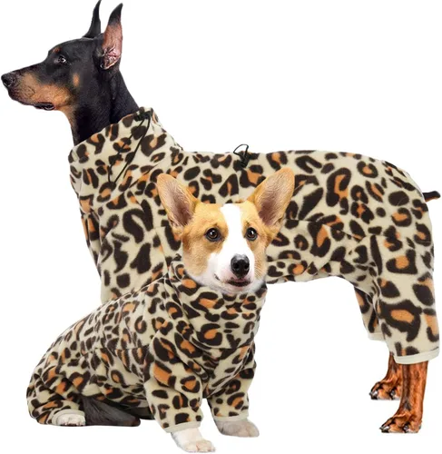 Vista 13 de ROZKITCH Abrigo térmico de invierno para perro, pijama de forro polar suave, resistente al viento, chaqueta cálida para clima frío, chaleco