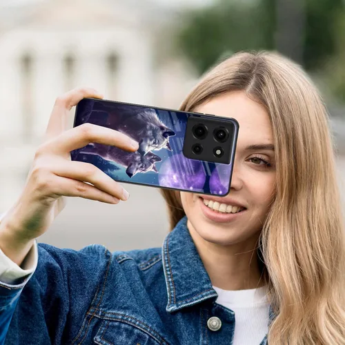 Vista 14 de Funda para Motorola Moto Edge 2022, cubierta trasera de vidrio templado con protector de pantalla, funda protectora a prueba de golpes para Motorola