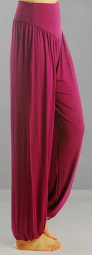 Vista 30 de Pantalones de algodón modal para mujer de AvaCostume, pantalones suaves para practicar yoga o deportes.
