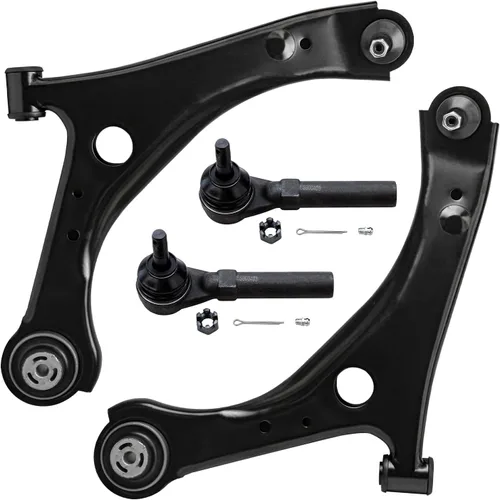 Vista 40 de Detroit Axle - 4 piezas de brazos de control traseros para Ford C-Max, Focus, Mazda 3 5, Volvo C30, C70, S40, V50, 4 brazos de control superiores e