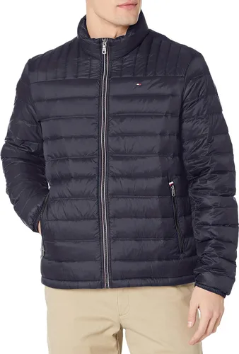 Vista 30 de Tommy Hilfiger Chaqueta acolchada plegable con aislamiento de plumón real para hombre Negro