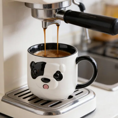 Vista 2 de Juego de 2 tazas de café de cerámica de 12 onzas para mujeres y hombres