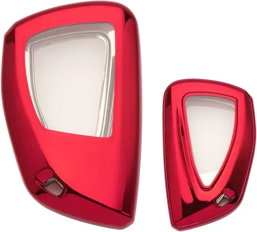 Vista 8 de Xotic Tech - Carcasa para llavero de TPU suave, llave de entrada inteligente sin llave, Tipo 1, morado y negro