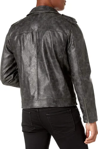 Vista 2 de Levi's Chaqueta de moto de piel sintética para hombre