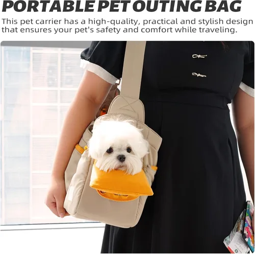 Vista 8 de ONECUTE Mochila para mascotas suave y cómoda y mochila de negocios con fuerte soporte - Ideal para negocios, viajes y salidas con perros pequeños