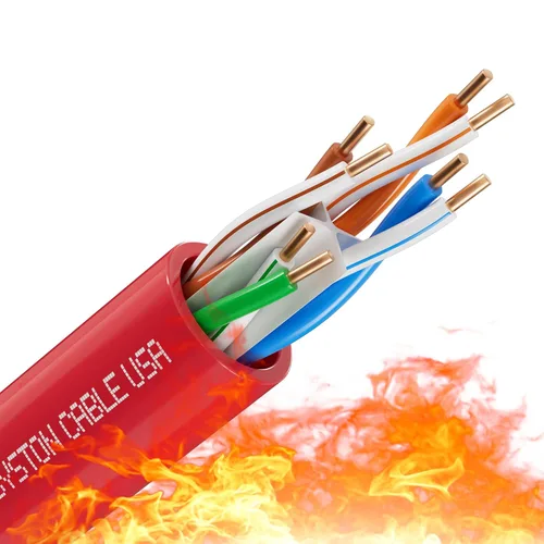 Vista 11 de Cable de Internet Ethernet Cat6e – 10 pies, 600 MHz 23AWG de alambre de cobre sólido desnudo apto para exteriores/interiores, sin extremos de 10
