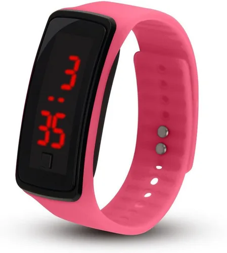 Vista 4 de Unisex Silicona LED Digital Creativa Pantalla Táctil Reloj Deportivo Pulsera 10 Pack